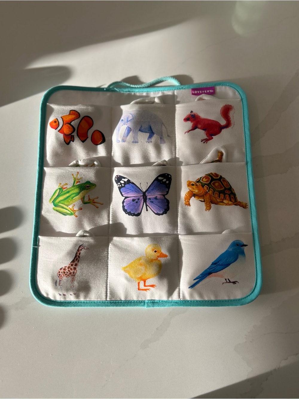 lovevery cloth matching animal toy